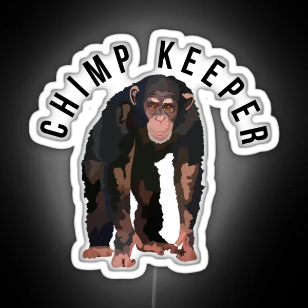 Chimp Keeper RGB Neon Sign