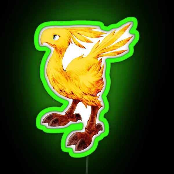 Chocobo Final Fantasy Tactics RGB Neon Sign