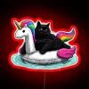 Chonky Rainbow Cat Unicorn RGB Neon Sign - Image 2