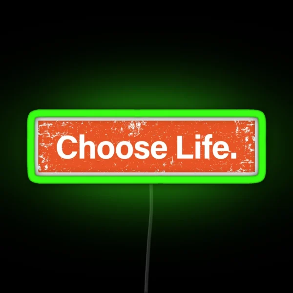 Choose Life Trainspotting RGB Neon Sign