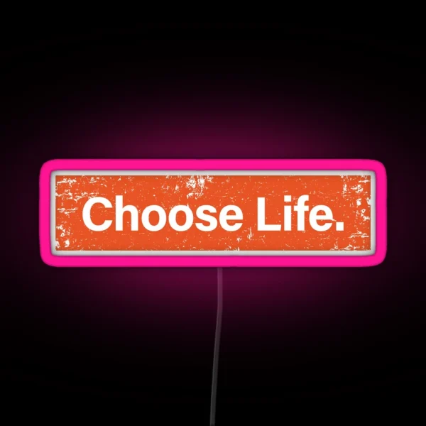 Choose Life Trainspotting RGB Neon Sign
