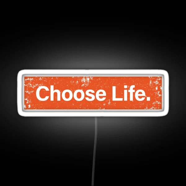 Choose Life Trainspotting RGB Neon Sign