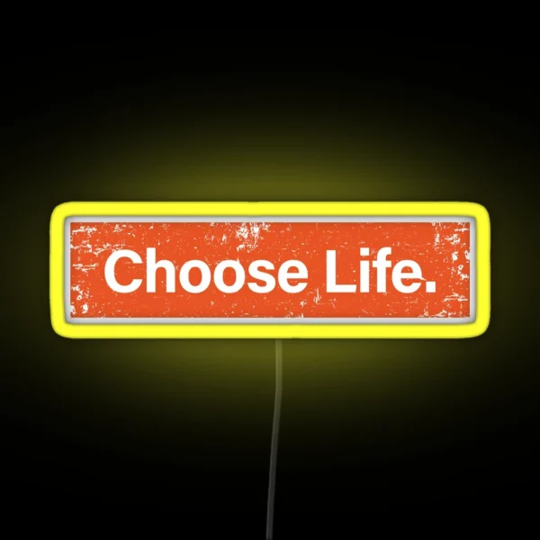 Choose Life Trainspotting RGB Neon Sign
