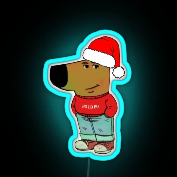 Christmas Chillguy RGB Neon Sign