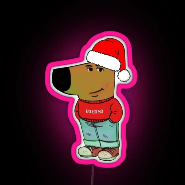 Christmas Chillguy RGB Neon Sign
