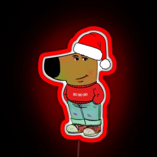 Christmas Chillguy RGB Neon Sign