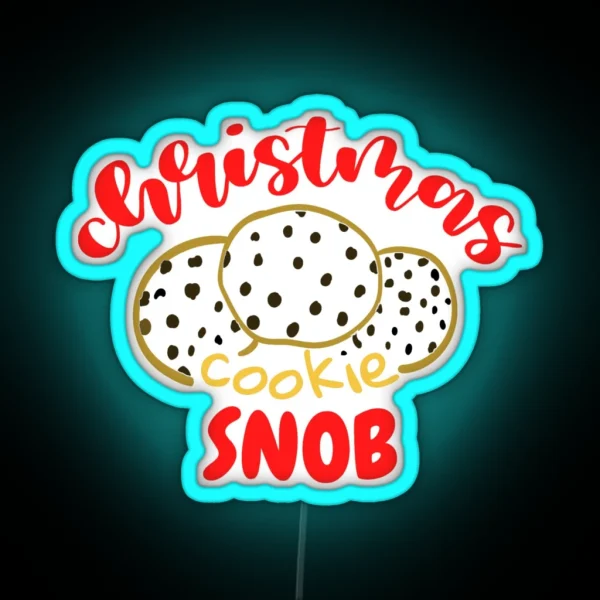Christmas Cookie Snob RGB Neon Sign