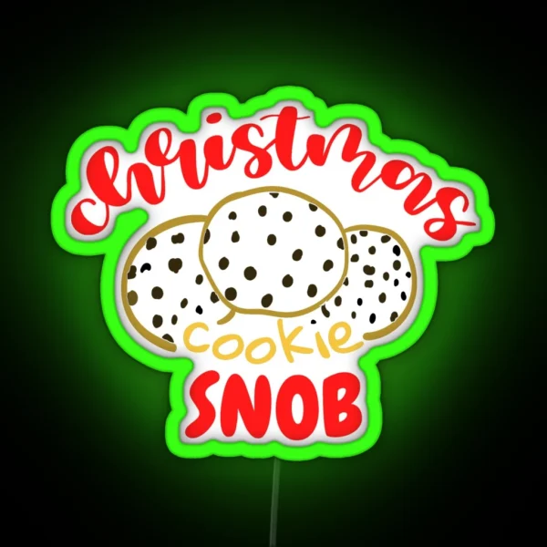 Christmas Cookie Snob RGB Neon Sign