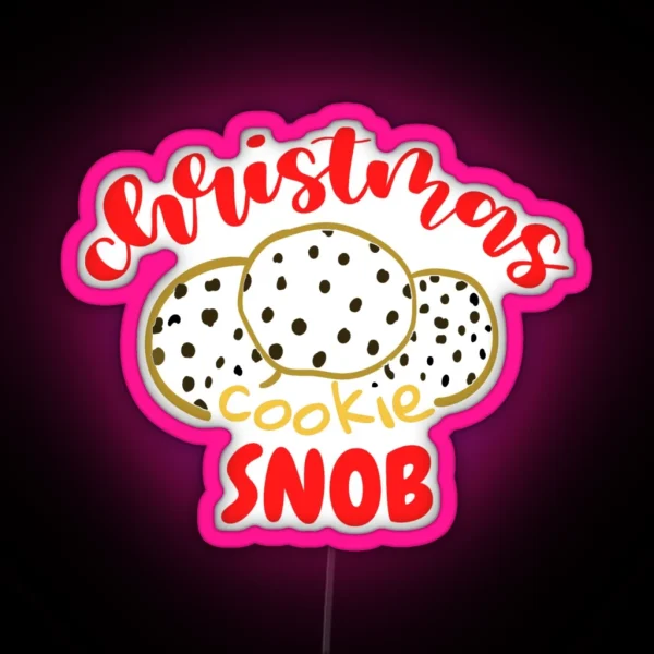 Christmas Cookie Snob RGB Neon Sign