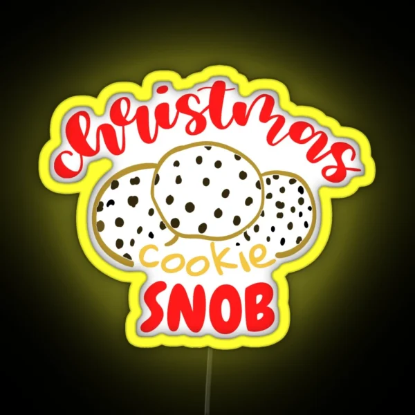 Christmas Cookie Snob RGB Neon Sign