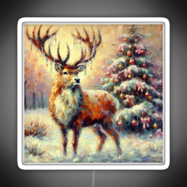 Christmas Deer RGB Neon Sign