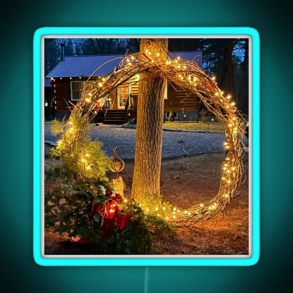 Christmas In The Woods RGB Neon Sign