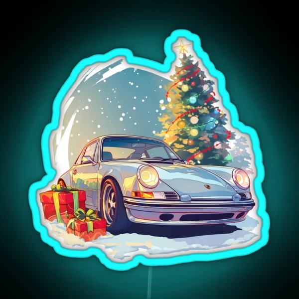 Christmas Porsche 911 RGB Neon Sign