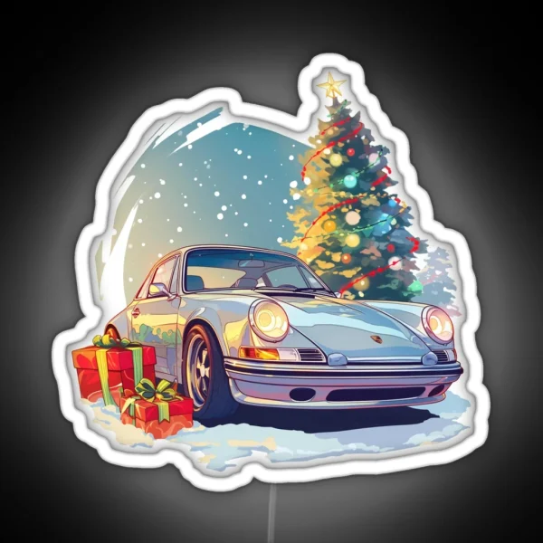 Christmas Porsche 911 RGB Neon Sign