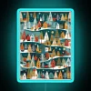 Christmas Themed Little Houses And Fir Trees RGB Neon Sign - Image 3