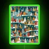 Christmas Themed Little Houses And Fir Trees RGB Neon Sign - Image 4