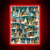 Christmas Themed Little Houses And Fir Trees RGB Neon Sign - Image 2