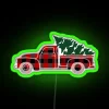 Christmas Tree Truck RGB Neon Sign