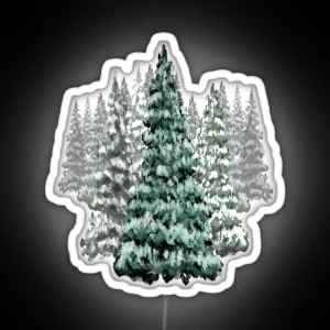 Christmas Trees Evergreen RGB Neon Sign