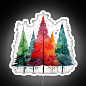 Christmas Trees RGB Neon Sign