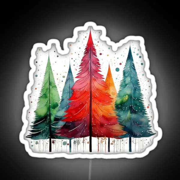 Christmas Trees RGB Neon Sign