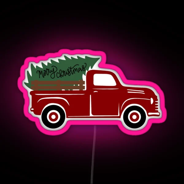 Christmas Truck RGB Neon Sign