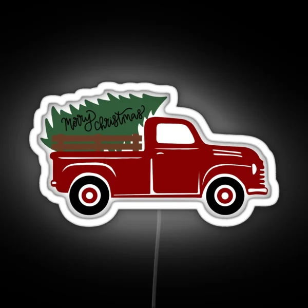 Christmas Truck RGB Neon Sign