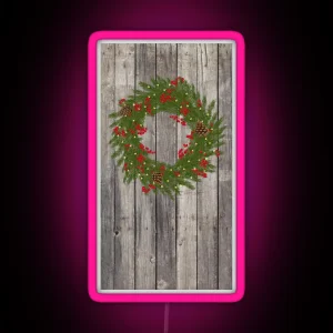 Christmas Wreath RGB Neon Sign