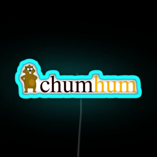 Chum Hum Logo RGB Neon Sign