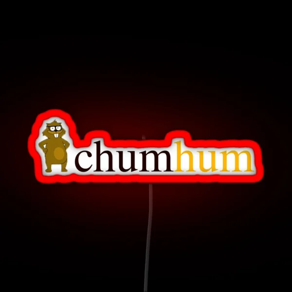 Chum Hum Logo RGB Neon Sign