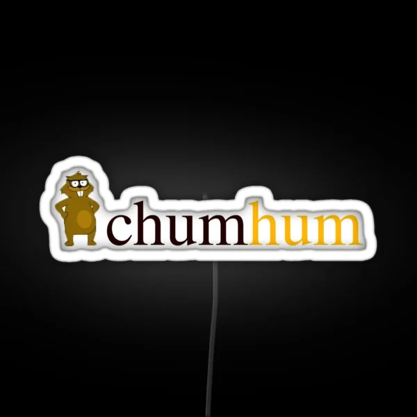 Chum Hum Logo RGB Neon Sign