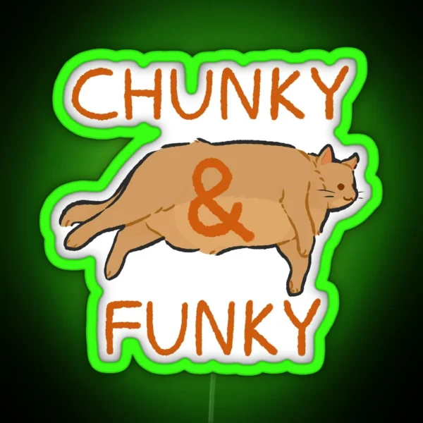 Chunky And Funky RGB Neon Sign