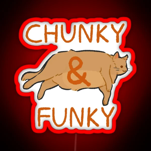 Chunky And Funky RGB Neon Sign