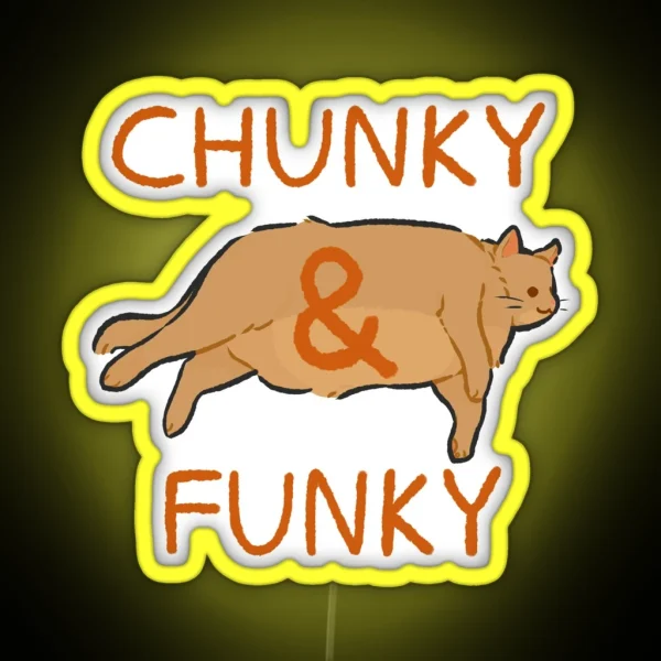 Chunky And Funky RGB Neon Sign