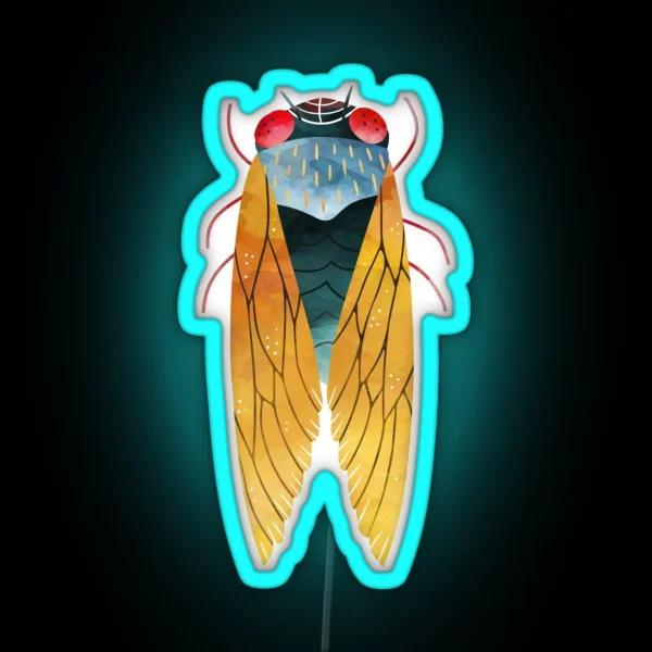 Cicada 2021 Brood X RGB Neon Sign