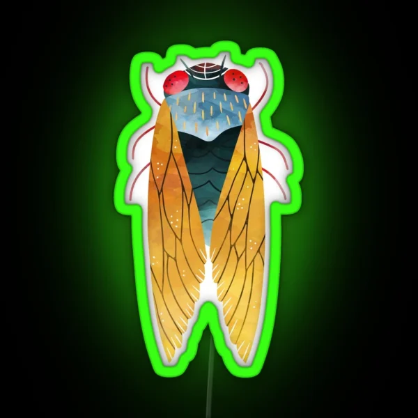 Cicada 2021 Brood X RGB Neon Sign