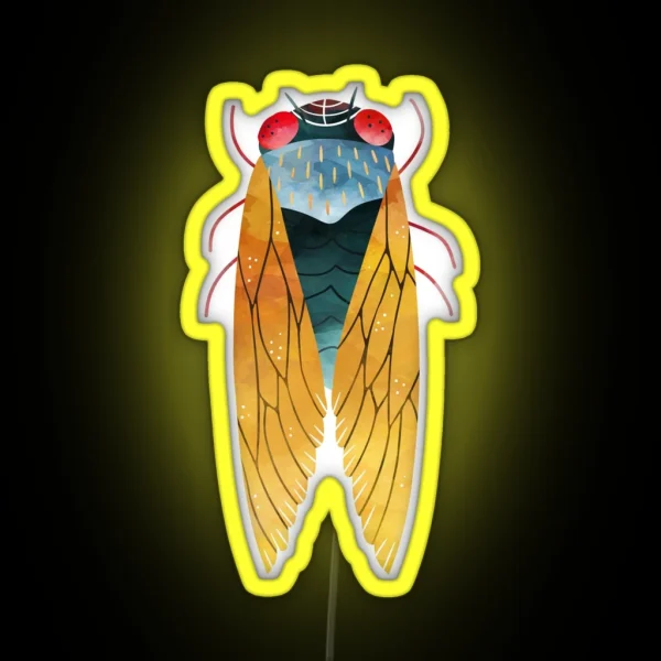 Cicada 2021 Brood X RGB Neon Sign