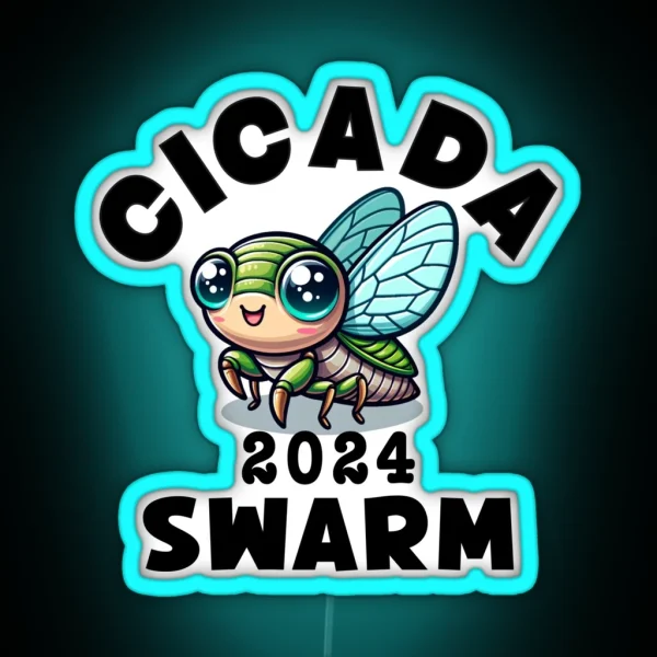 Cicada 2024 Swarm RGB Neon Sign