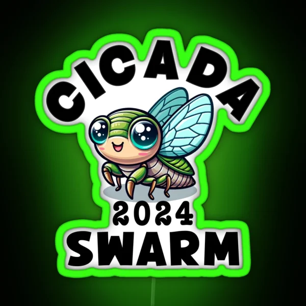Cicada 2024 Swarm RGB Neon Sign