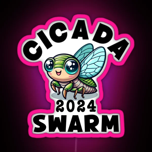 Cicada 2024 Swarm RGB Neon Sign