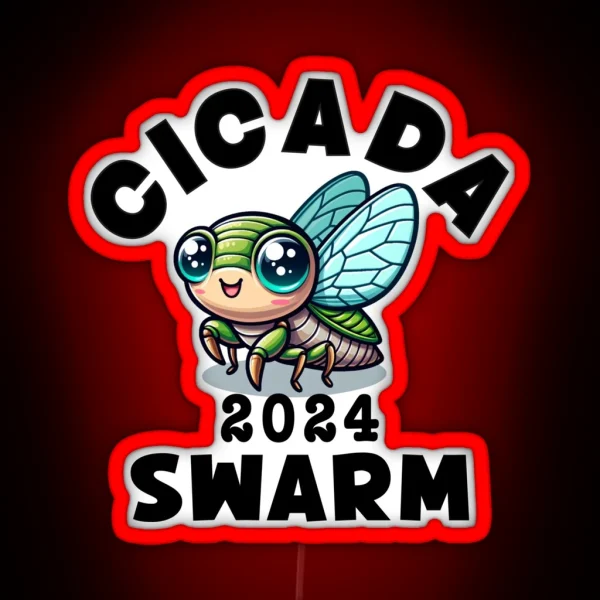 Cicada 2024 Swarm RGB Neon Sign