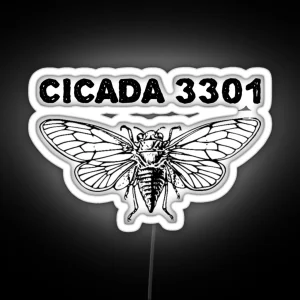 Cicada 3301 Puzzle RGB Neon Sign