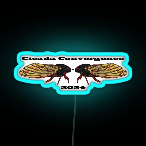Cicada Convergence RGB Neon Sign