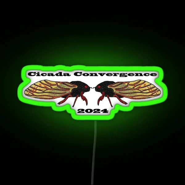 Cicada Convergence RGB Neon Sign
