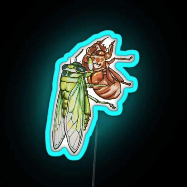 Cicada Emerging RGB Neon Sign