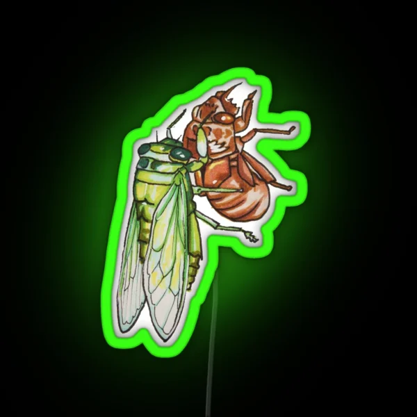 Cicada Emerging RGB Neon Sign