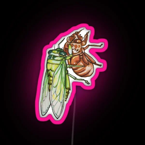 Cicada Emerging RGB Neon Sign