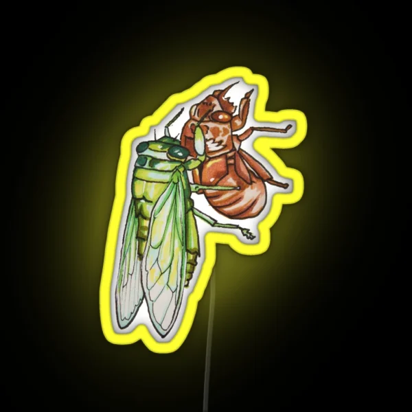 Cicada Emerging RGB Neon Sign