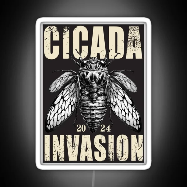 Cicada Invasion 2024 RGB Neon Sign