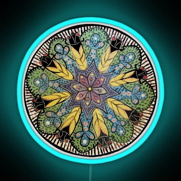 Cicada Mandala 2024 RGB Neon Sign
